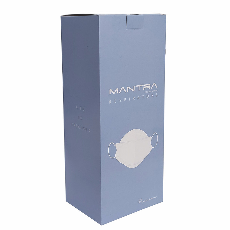 ماسک تنفسی مانترا مدل سه بعدی پنج لایه بسته ۲۵ عددی