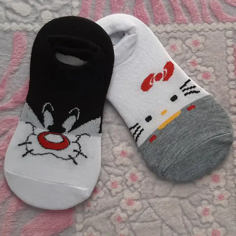 جوراب ساق کوتاه بچگانه مدل 5268 مجموعه 4 عددی