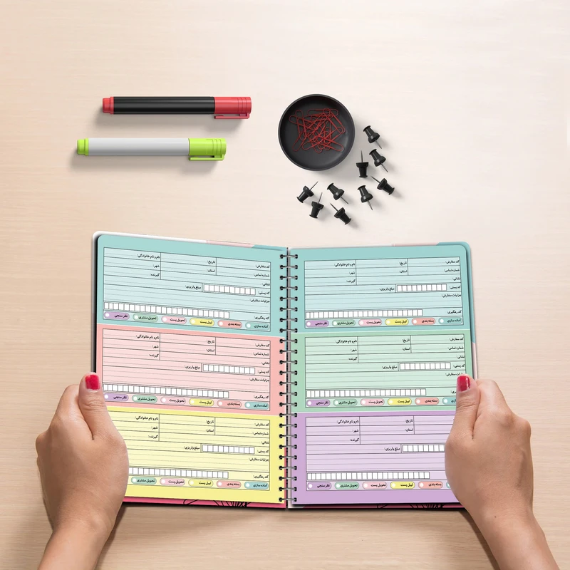 عکس شماره 15 : دفتر ثبت سفارش مشتری مستر راد مدل آنلاین شاپ کد onlineshop 2082