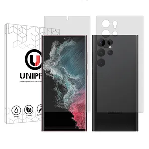 UNIPRO Star 5 model transparent screen protector suitable for Samsung Galaxy S22 Ultra 5G mobile phone along with the back protector