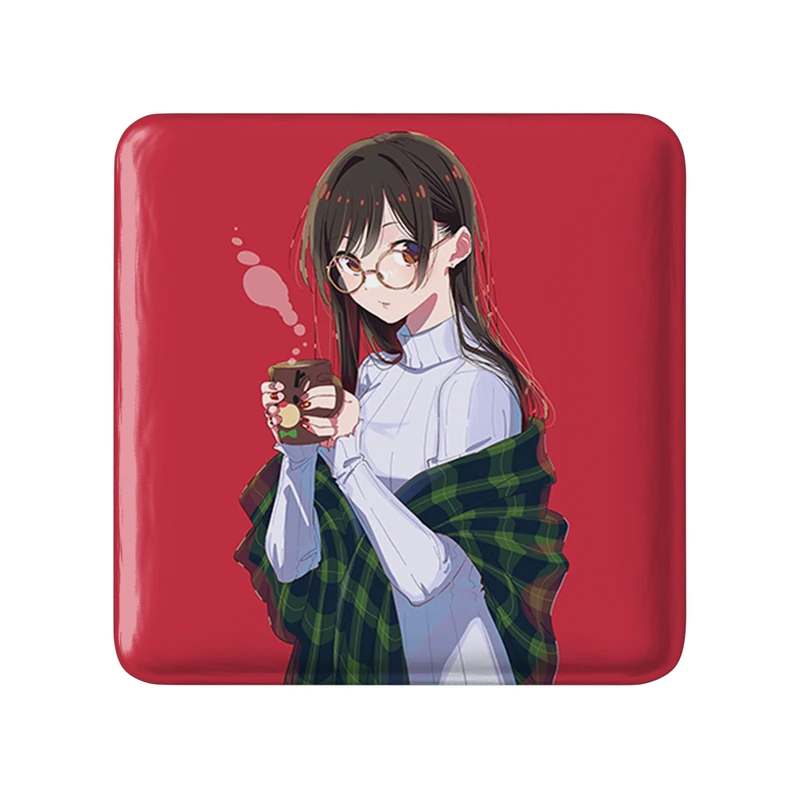 پیکسل خندالو طرح چیزورو انیمه کانوجو اوکاری مدل مربعی کد 34792