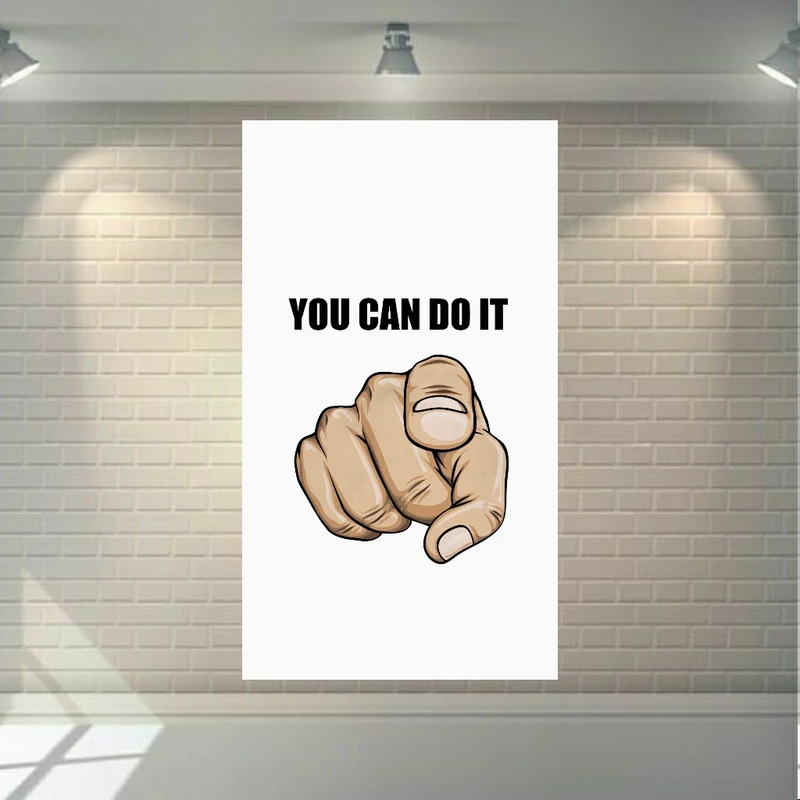 تابلو بوم طرح انگیزش مدل you can do it کد SDB3041