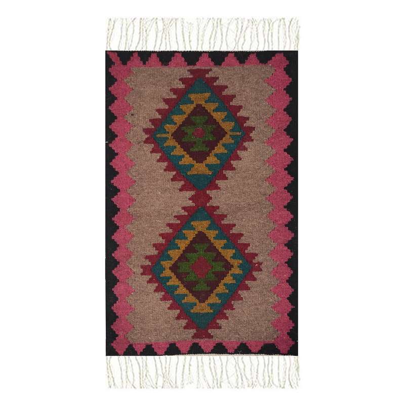 گلیم دستبافت نیم متری مدل آذربایجان کد 07