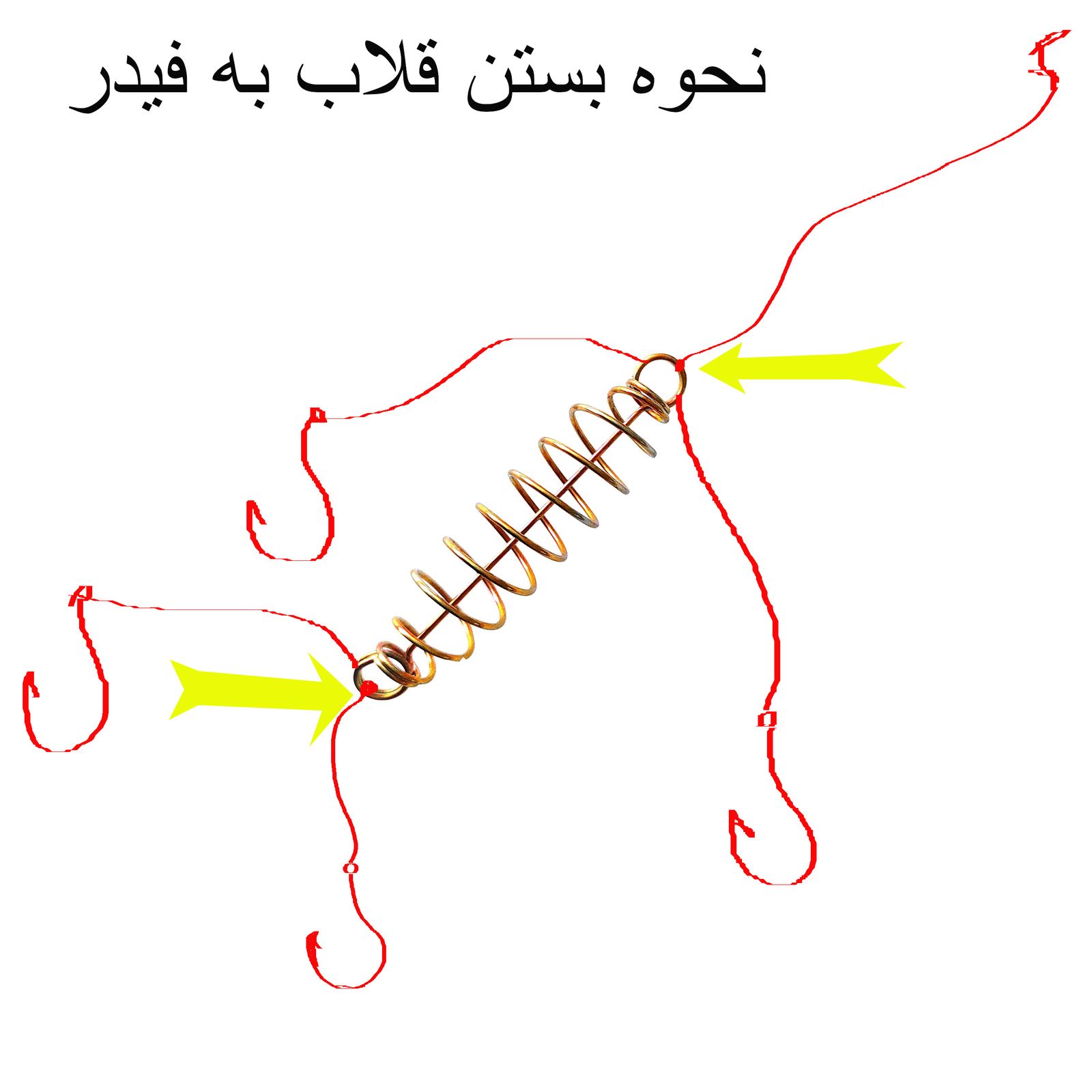 فیدر ماهیگیری مدل ضد گیر قلاب بسته 2 عددی -  - 4