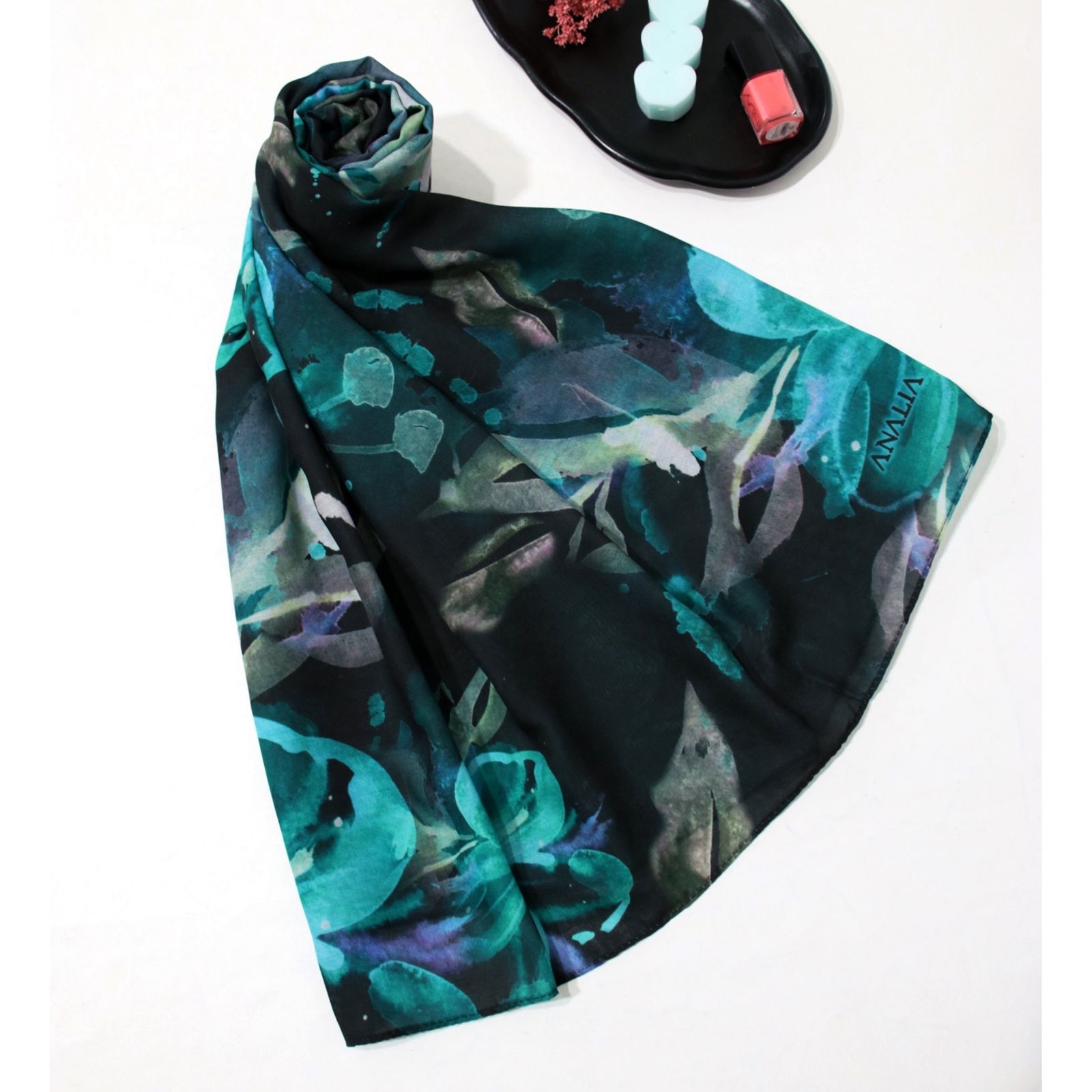 شال زنانه مدل نخی مزونی طرح بهار کد 2355 - - 29