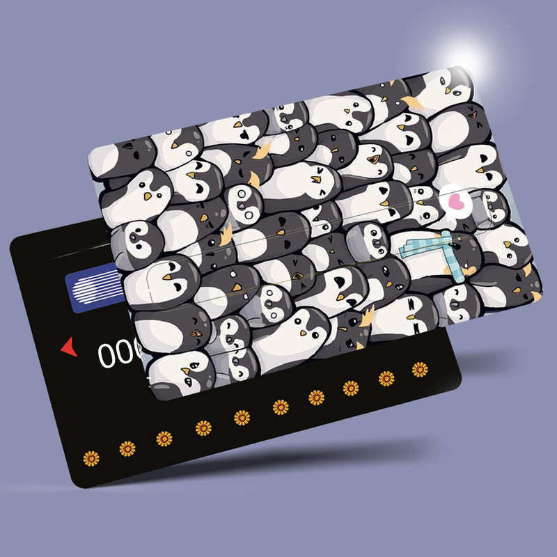 استیکر کارت مدل پنگوئن کد aan05