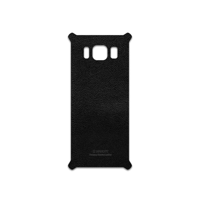 برچسب پوششی ماهوت مدل Black-Leather مناسب برای گوشی موبایل سامسونگ Galaxy S8 Active