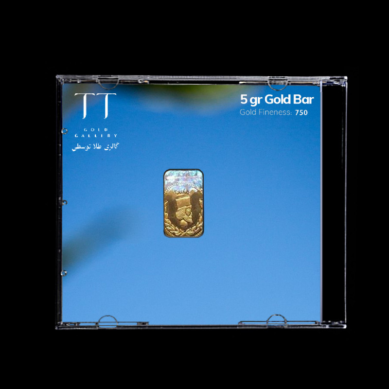 شمش طلا 18 عیار گالری طلا توسطی مدل 466CE0
