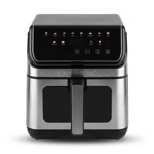 سرخکن هواپز گوسونیک مدل GAF-958 ظرفیت 8 لیتر، کنترل دیجیتال، 2000 وات، بیشتر از 7 برنامه پخت، دمای 70 تا 200 درجه سانتیگراد و سیستم خاموشی خودکار