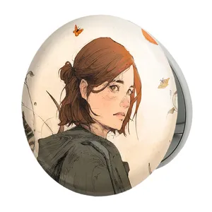 آینه جیبی خندالو طرح The Last Of Us مدل تاشو کد 4875 