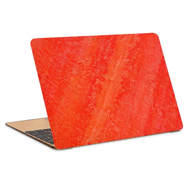 استیکر لپ تاپ طرح texture orange scratchesکد P-996مناسب برای لپ تاپ 15.6 اینچ