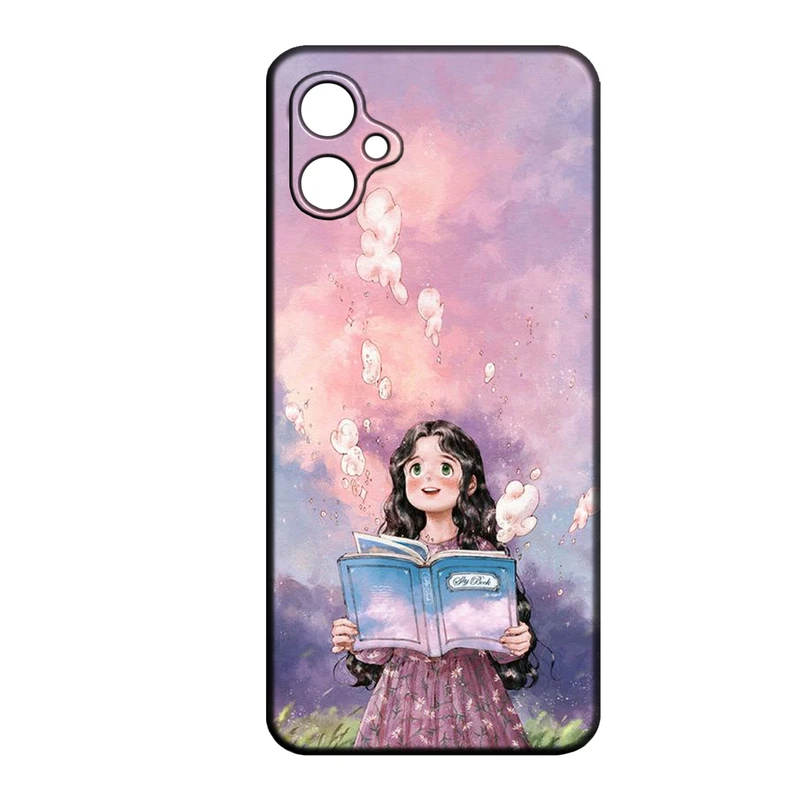 کاور طرح دخترانه کد 113 مناسب برای گوشی موبایل سامسونگ Galaxy A06  