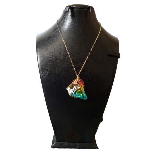 گردنبند زنانه مدل رنگین کمان