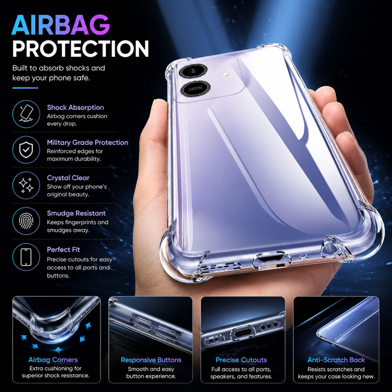 کاور اسپارتان مدل Airbag مناسب برای گوشی موبایل آنر Honor Play 10