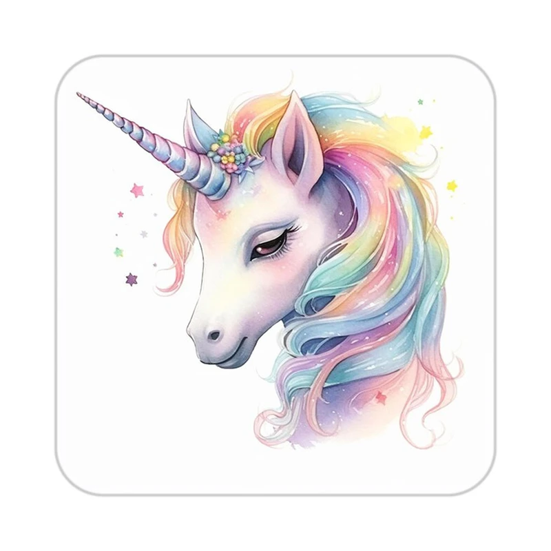 زیر لیوانی کاکتی طرح اسب تک شاخ و یونیکورن مدل mp33243