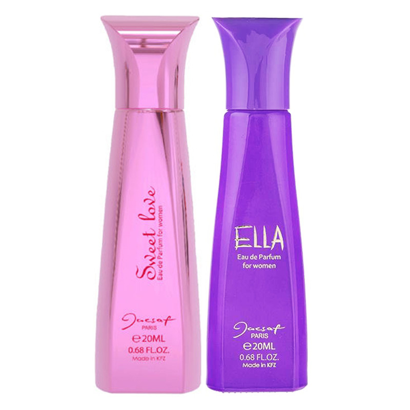 عطر جیبی زنانه ژک ساف مدل Sweet Love حجم 20 میلی لیتر به همراه عطر جیبی زنانه ژک ساف مدل Ella حجم 20 میلی لیتر عطر جیبی زنانه ژک ساف مدل Sweet Love حجم 20 میلی لیتر به همراه عطر جیبی زنانه ژک ساف مدل Ella حجم 20 میلی لیتر