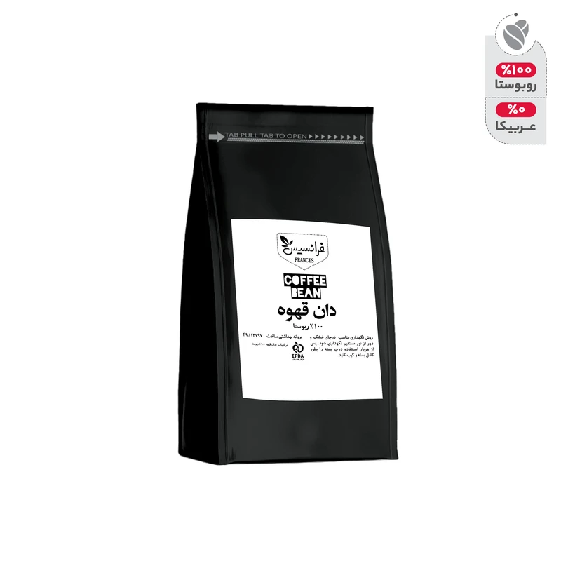 دانه قهوه روبوستا فرانسیس - 1000 گرم