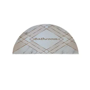 پادری مدل نیم دایره طرح حمام کد 8653 سایز 90×45 سانتی متر