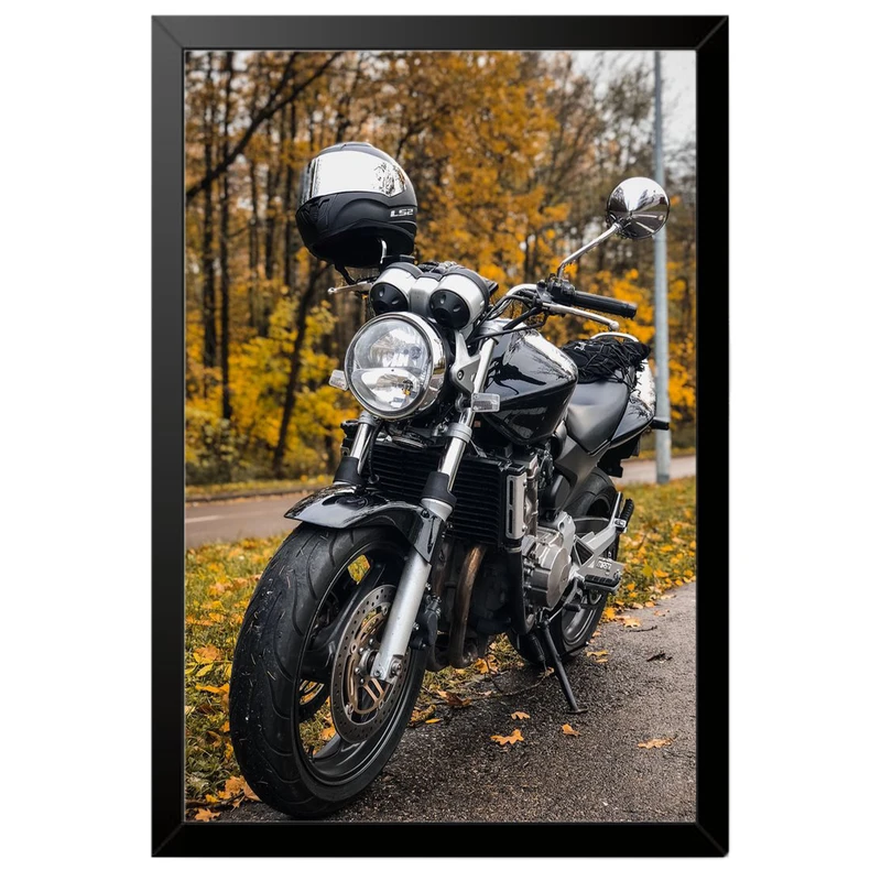 تابلو بکلیت طرح موتور سنگین هوندا HONDA Hornet 600 مدل B-po1983 فریم مشکی