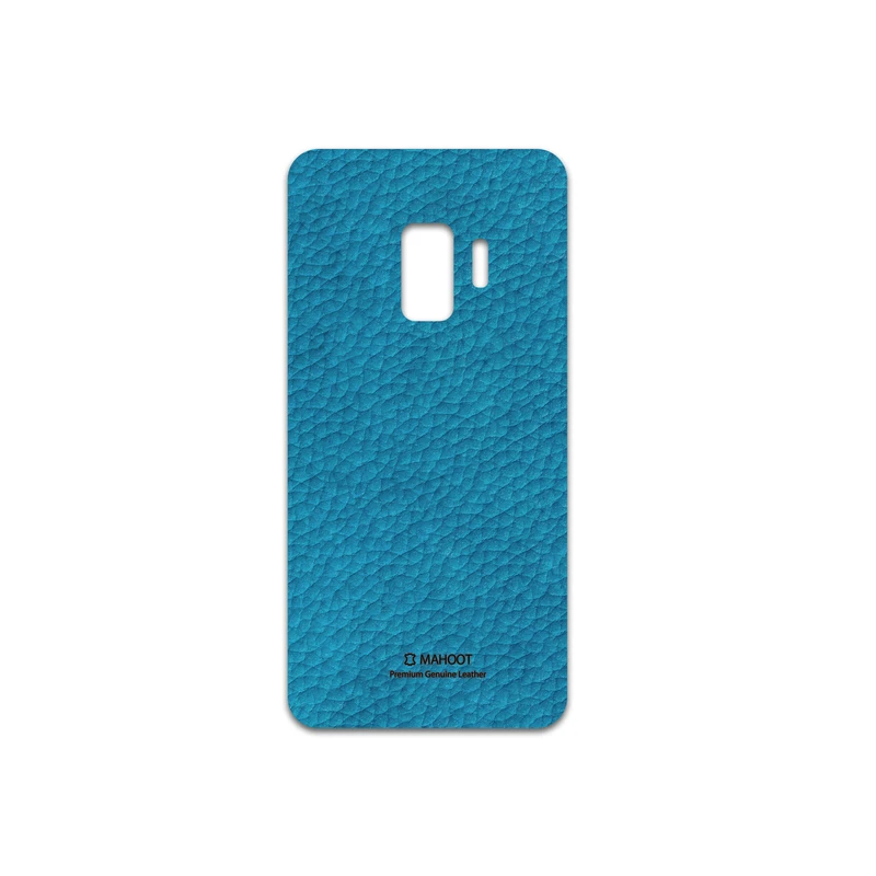 برچسب پوششی ماهوت مدل Blue-Leather مناسب برای گوشی موبایل سامسونگ Galaxy S9