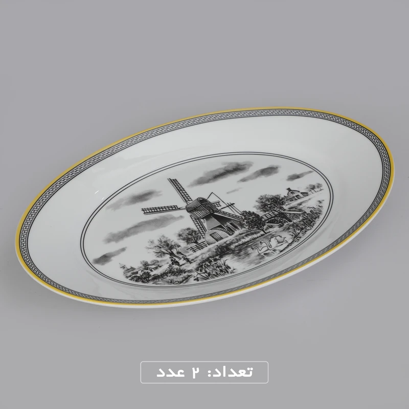 عکس شماره 3 : سرویس چینی 102 پارچه غذا خوری چینی زرین ایران سری ایتالیا اف مدل ویلیج درجه یک