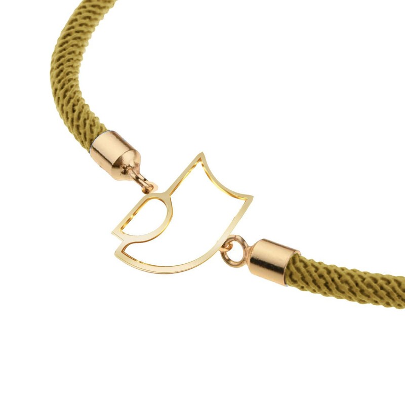 دستبند طلا 18 عیار زنانه مدوپد مدل جغد کد D14-10198