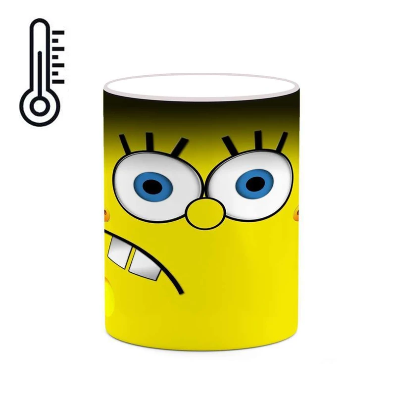 ماگ حرارتی کاکتی مدل کارتون باب اسفنجی کد mgh23485