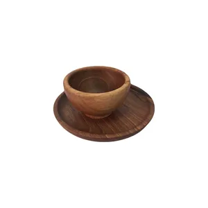 کاسه چوبی  کد 097 بسته 2 عددی