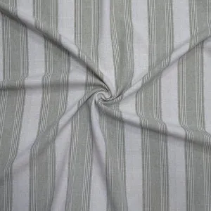 پارچه لباس عرض 1.5 متر مدل شانتون لنین اندونزی راه راه کد1 رنگ سبز نعنایی