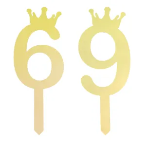 تاپر کیک هانستو مدل عدد 69 کد TPN69 مجموعه 2 عددی