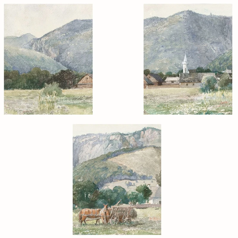 پوستر مدل مستر علفزار وینتیج  مجموعه 3 عددی