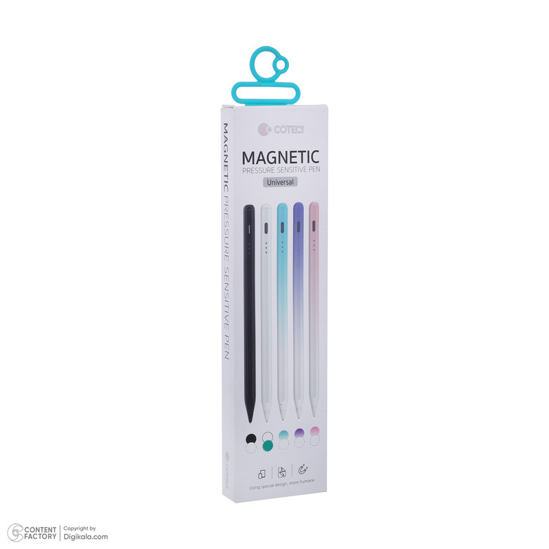 قلم لمسی کوتسی مدل Magnetic Pressure Sensitive Pen 62010-WH