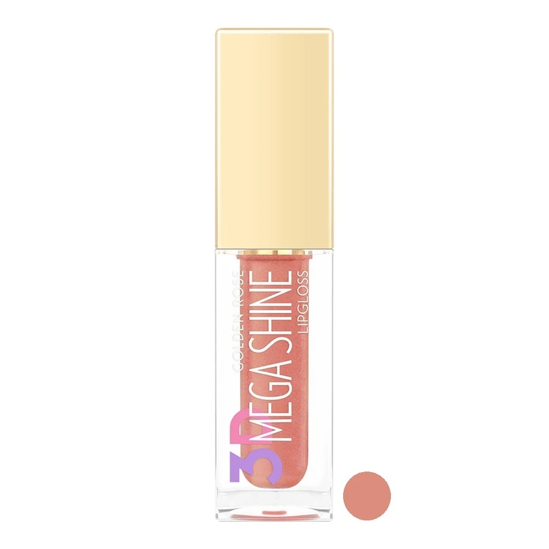 لیپ گلاس گلدن رز مدل MEGA SHINE شماره 117