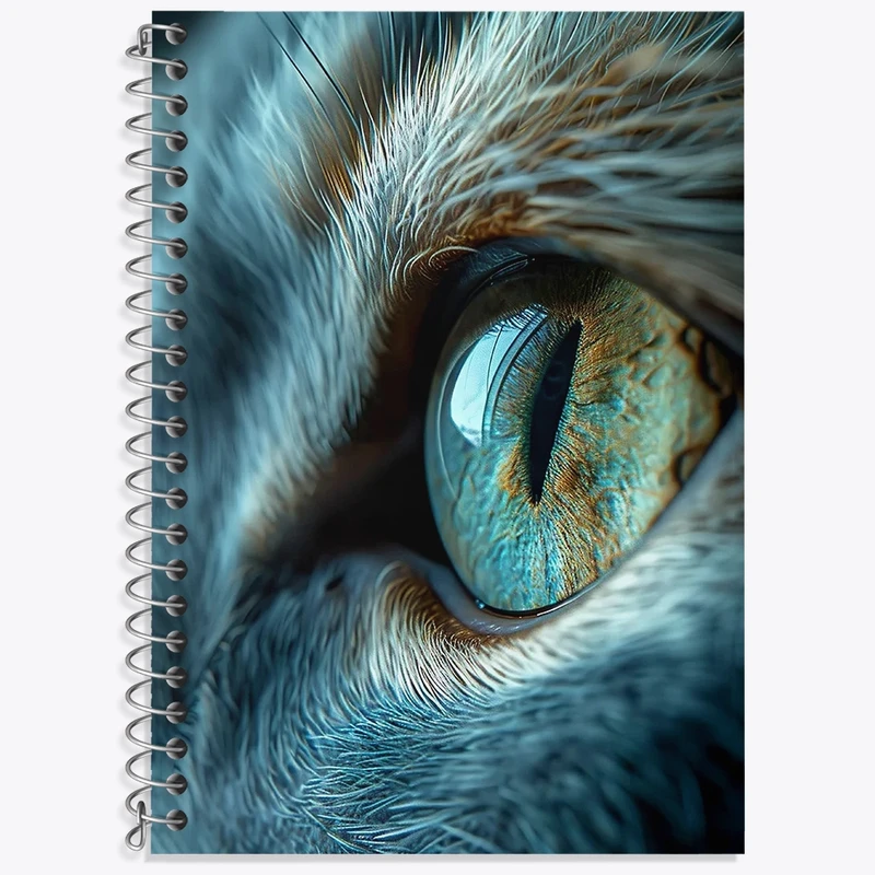 دفتر لغت 50 برگ خندالو طرح چشم گربه کد N1269