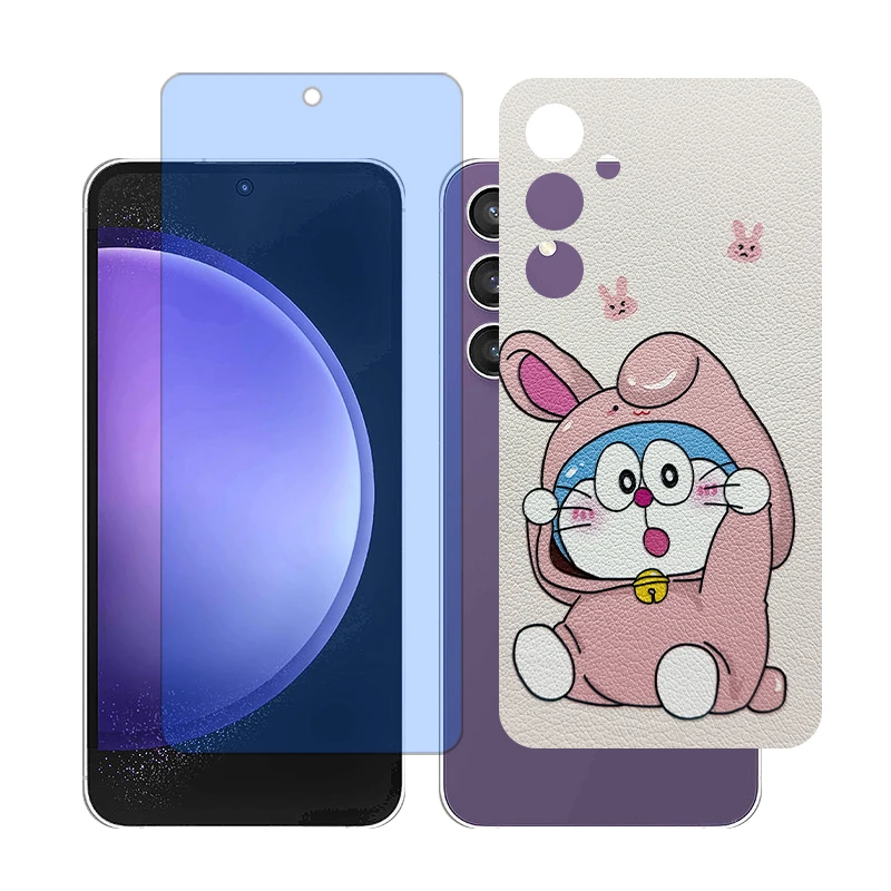 محافظ صفحه نمایش مات آنتی بلو گلس مدل Together مناسب برای گوشی موبایل سامسونگ Galaxy A55 به همراه برچسب پوششی پشت گوشی 