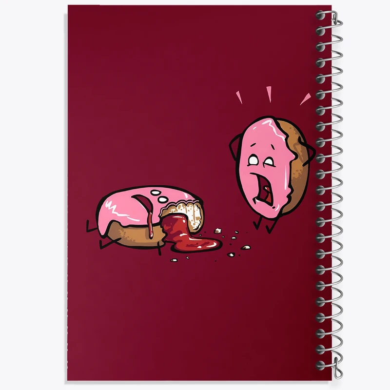 دفتر مشق 50 برگ خندالو طرح دونات کد N2904