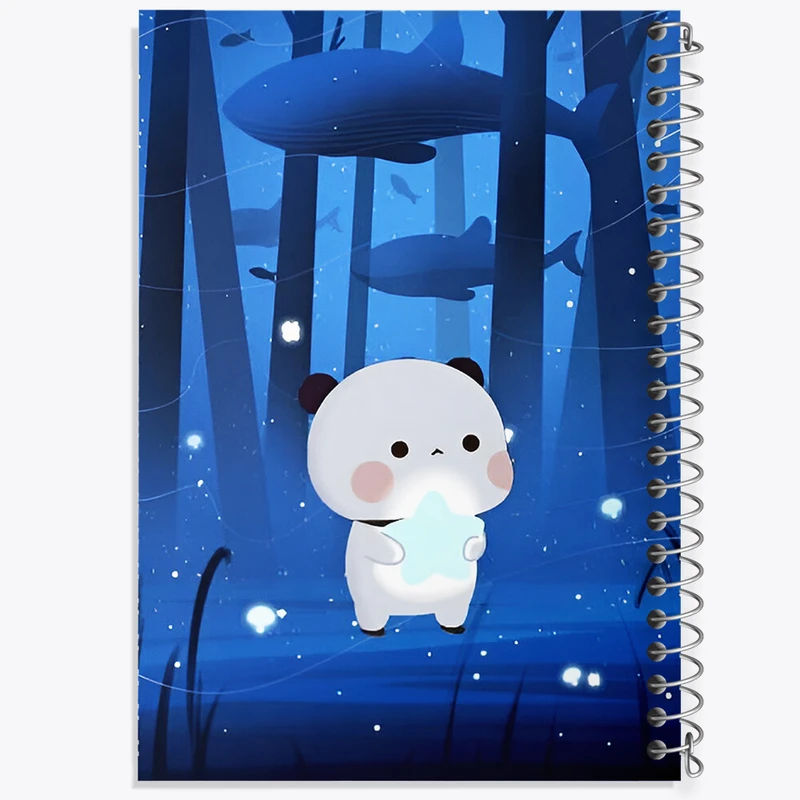 دفتر ژورنال نویسی 50 برگ خندالو مدل نقطه ای طرح پاندا کیوت کد N4055