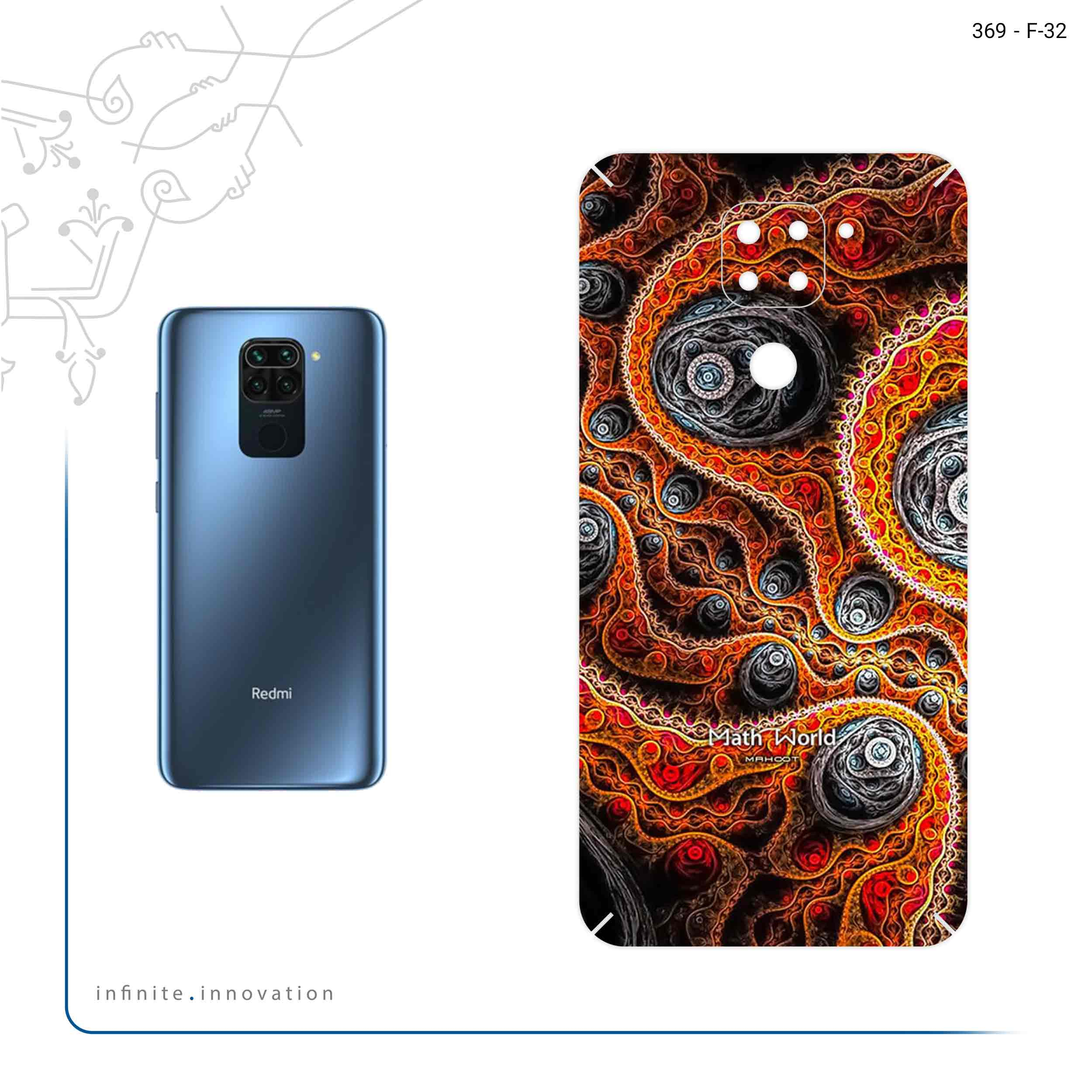 برچسب پوششی ماهوت مدل Mathematical Geometric Shape 7 مناسب برای گوشی موبایل شیائومی Redmi 10X
