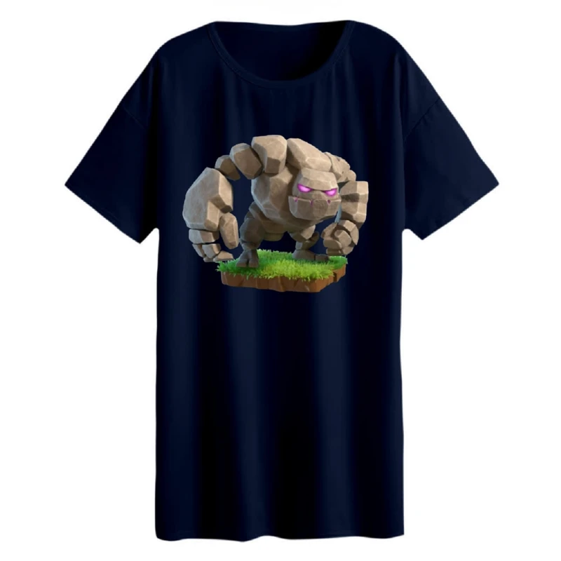 تی شرت لانگ زنانه مدل کلش رویال کد 14