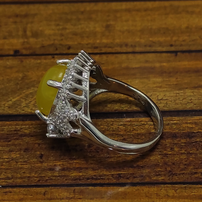 انگشتر نقره زنانه سلین کالا مدل شرف الشمس طبیعی کد Mps-11