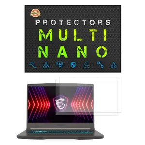 Multi Nano X-S2M Model Anti Reflex Screen Protector For MSI Thin 15 B12UCX 15.6 inch 2023 Laptop Pack Of 2