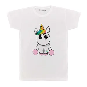 تی شرت بچگانه پرمانه طرح یونیکورن کد pmt.3291