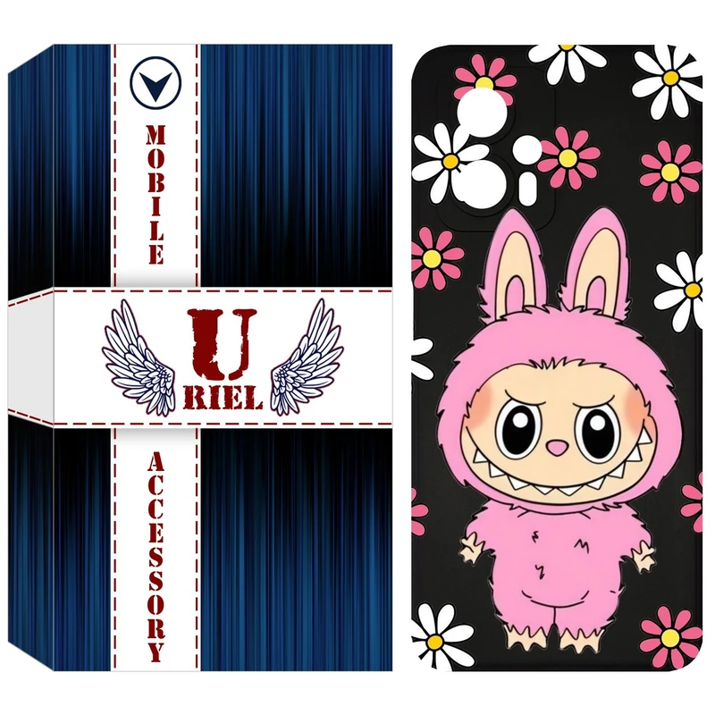 کاور یوریل قاب مدل KSH کد 106 طرح عروسک لبوبو مناسب برای گوشی موبایل شیائومی Poco X4 GT