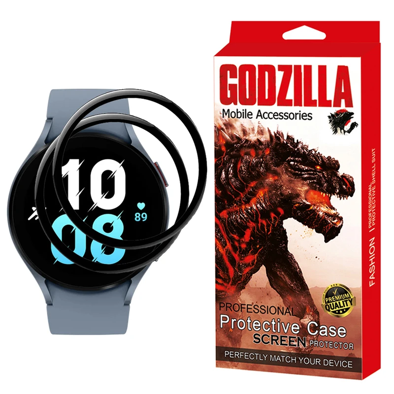 محافظ صفحه نمایش گودزیلا مدل PMMA مناسب برای ساعت هوشمند سامسونگ Galaxy Watch 5 40MM بسته 2 عددی