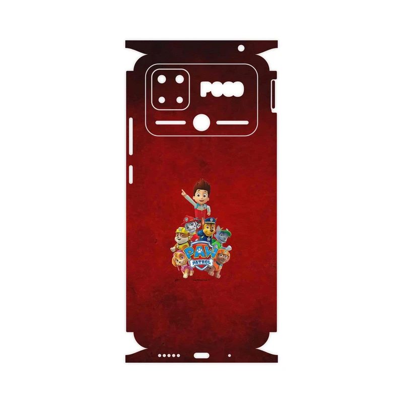 برچسب پوششی ماهوت مدل Paw Patrol-FullSkin مناسب برای گوشی موبایل شیائومی Poco C40