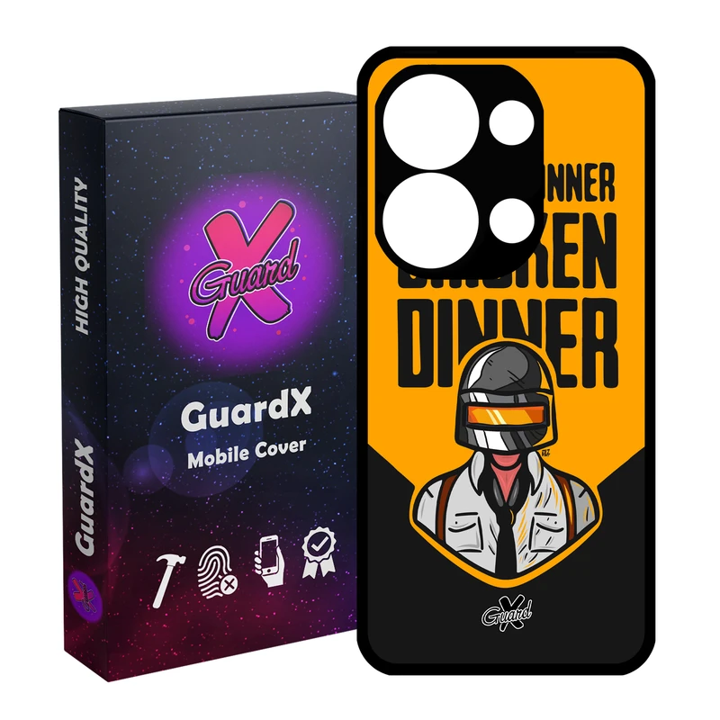 کاور گارد ایکس طرح Pubg مناسب برای گوشی موبایل شیائومی Redmi Note 13 Pro 4G / Poco M6 Pro 4G