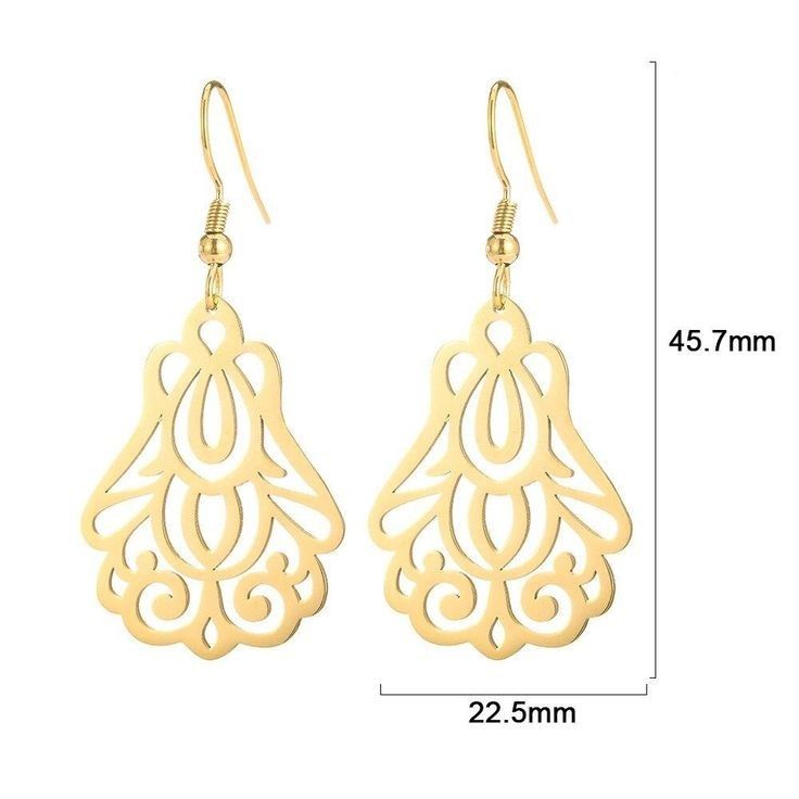 گوشواره طلا 18 عیار زنانه قیراط کد GH3676 -  - 3