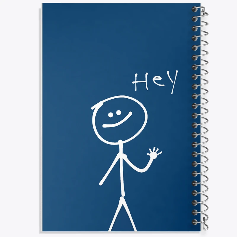 دفتر مشق 100 برگ خندالو طرح آدمک بامزه کد N3740