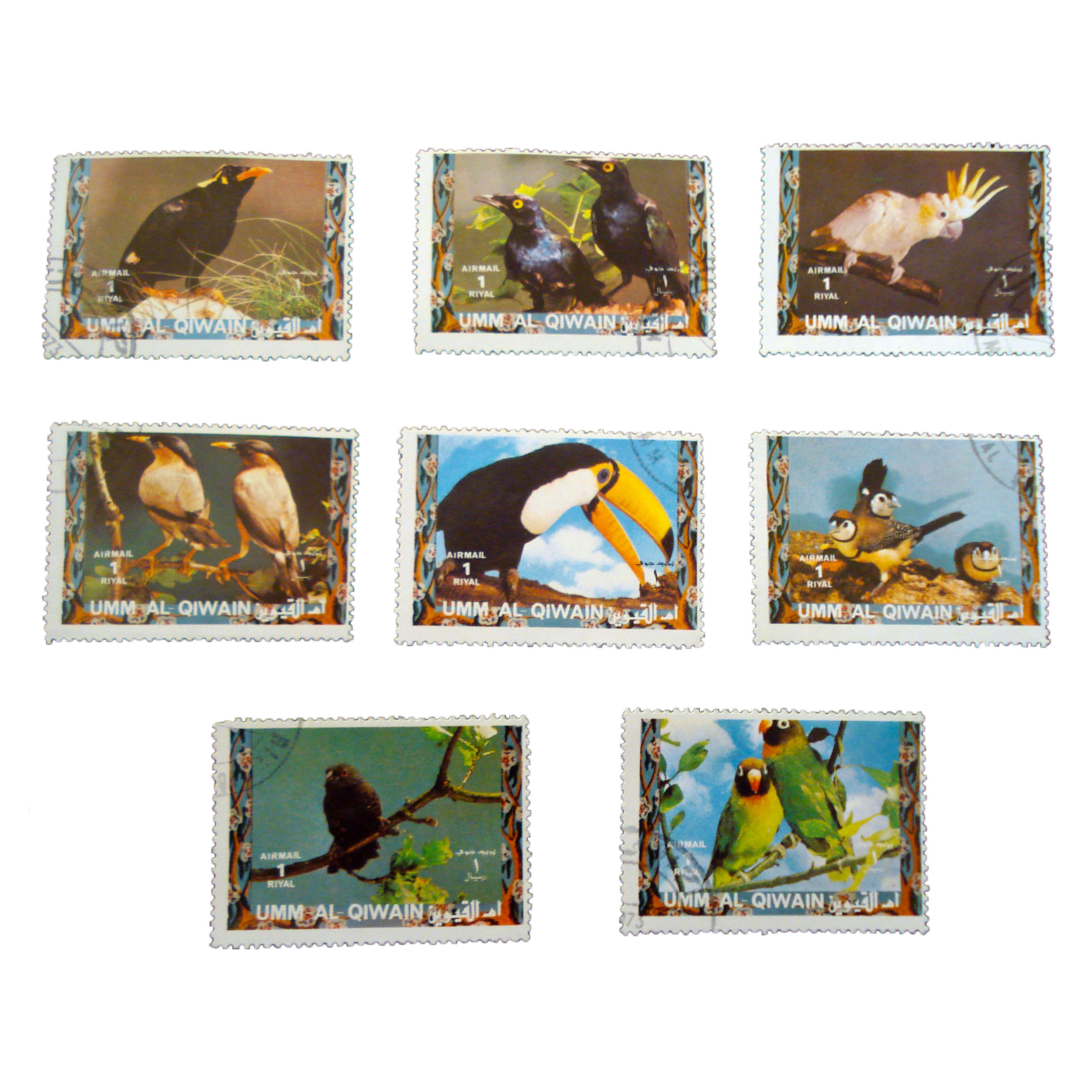 تمبر یادگاری طرح طبیعت کد mo-514 مجموعه 8 عددی