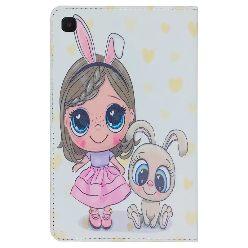 کیف کلاسوری طرح دختر فانتزی و خرگوش کد TB237 مناسب برای تبلت سامسونگ Galaxy Tab A7 Lite / T225